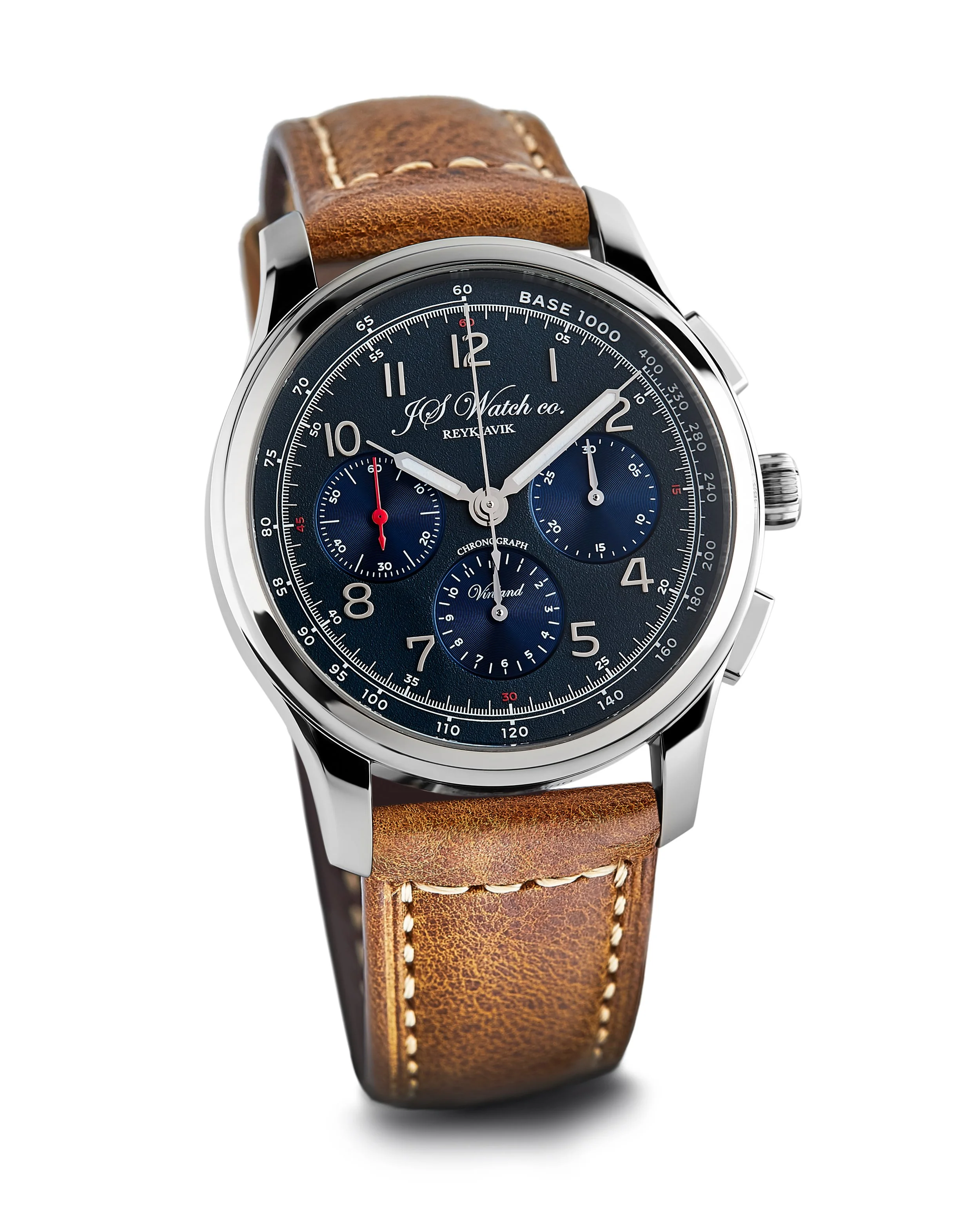 シャンティ JS Watch Company Reykjavik — Vínland Chronograph Tachymeter - Blue